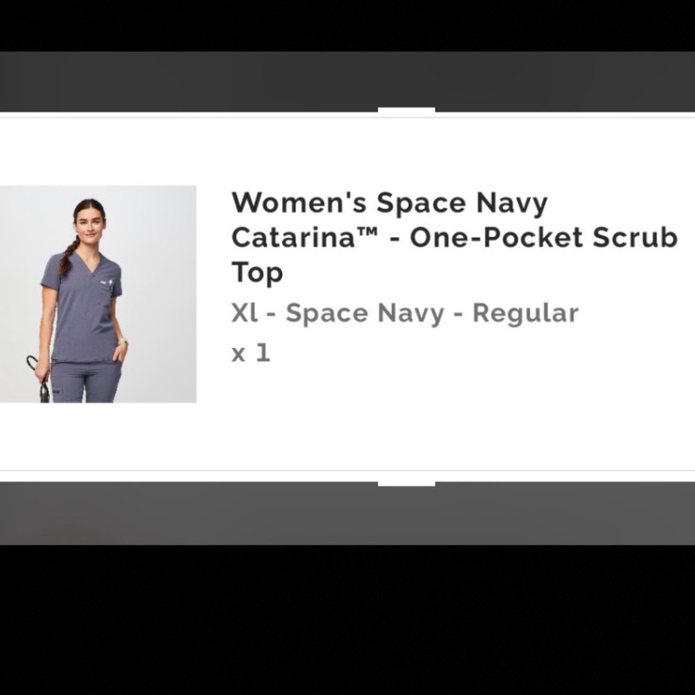 Space navy top & bottom fig scrubs $50 set or discount with bundle